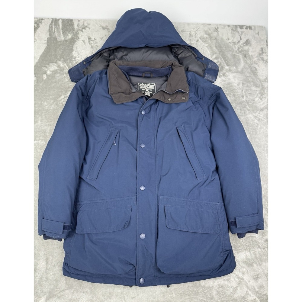 Vintage Eddie Bauer Goose Down Parka Mens Small/Medium Goretex Jacket Wool 90s